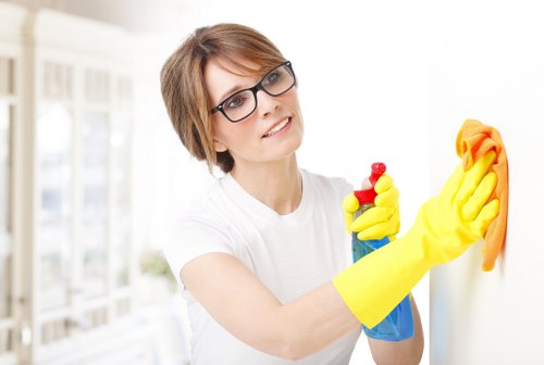 Local cleaning team working in an Islington apartment