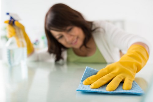 Local communal area cleaning service working in an Islington apartment building